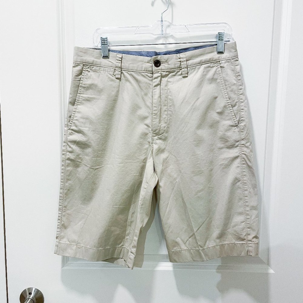 J. Crew Stretch Club Shorts in a Light Khaki Color - Picture 2 of 11